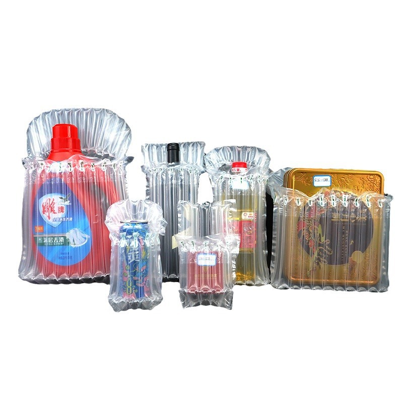 Red wine bubble column anti-collision inflatable bag, air column packaging shockproof bubble column bag, air column milk powder airbag air column bag Item Picture