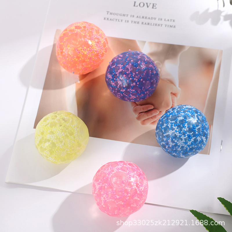 跨境亚马逊热销 DNA颗粒圆球泡沫解压球 发泄葡萄球 tpr发泄玩具