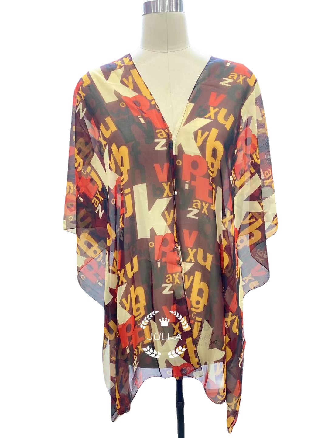 Leopard Print Beach Clothes Foreign Trade Vintage Printed Cashew Nut Flower Chiffon Beach Towel Cross-Border Express Amazon Item Picture