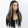 Cross-border best-selling wig sets, mid-parted long straight wigs, soft and high-temperature silk, European and American wigs, large quantity discounts Application Scenario