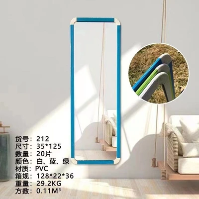 Home bedroom living room rectangular mirror Square mirror simple European floor mirror 35*65 thumbnail