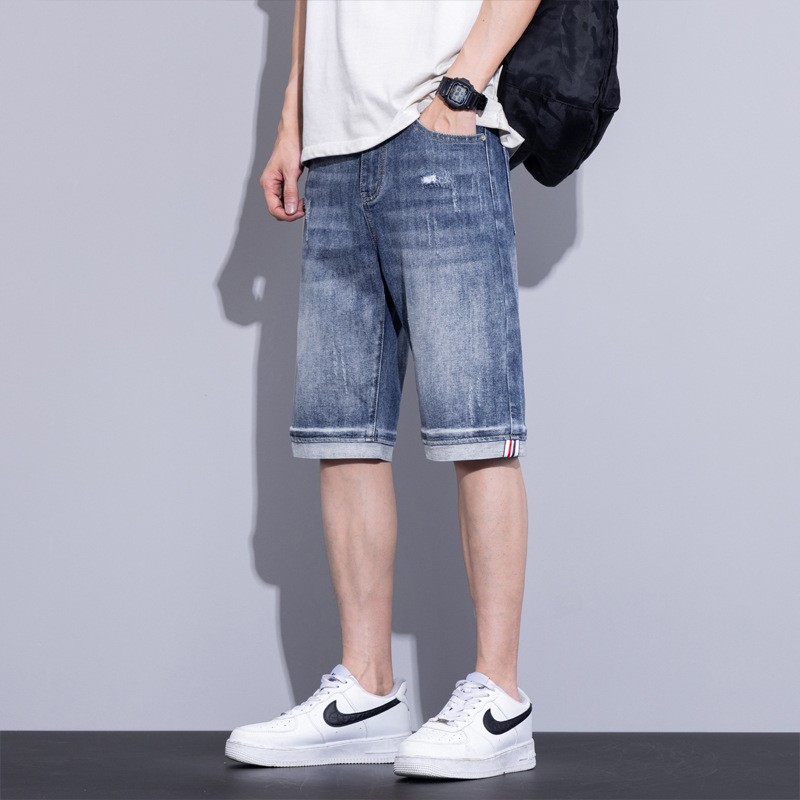 男士牛仔裤实物图