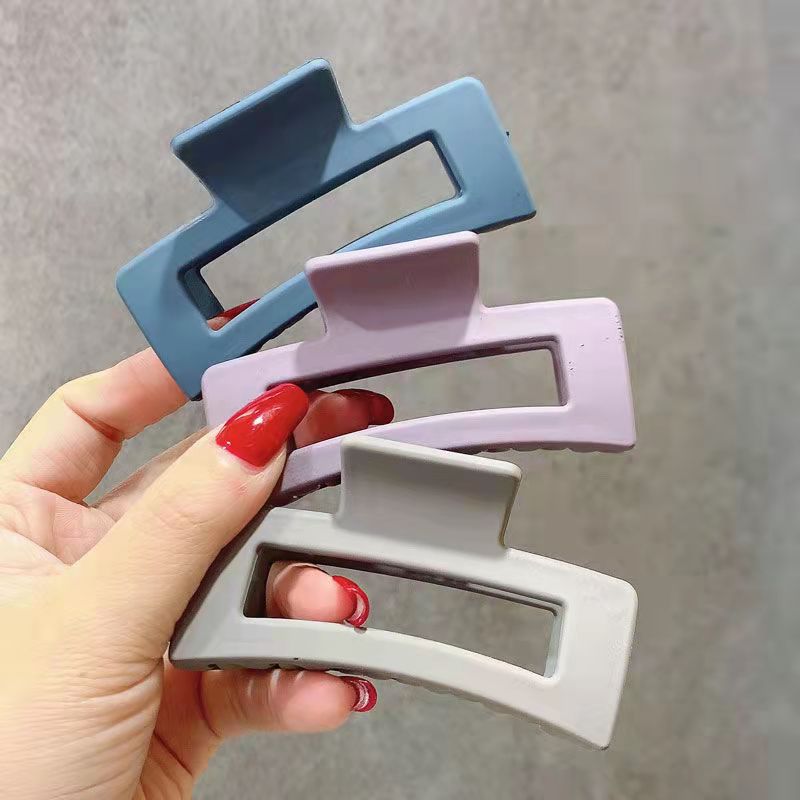 Close-up of Temperament Frosted Square Hairpin