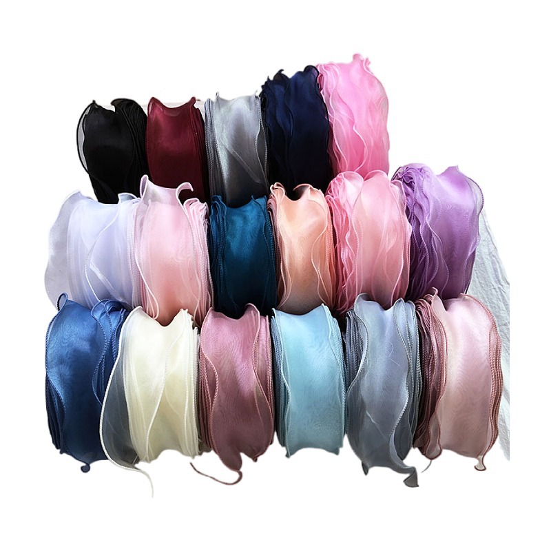 Wavy Crimped Fishtail Yarn With Diy Handmade Bow Accessories Gift Flower Packaging Shoe Flower Materials Item Picture