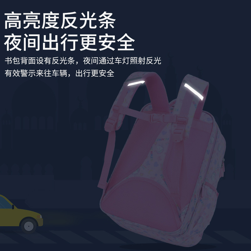 New Rainbow Schoolbag For Primary School Students Multi-Layer Large Capacity Girls Backpack Lightweight Load Protection Spine Children's Schoolbag Application Scenario
