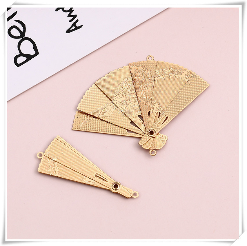 Phoenix openable fan-shaped earrings accessory, retro Chinese style and trend jewelry accessory, cross-border popular ear accessory matching Application Scenario