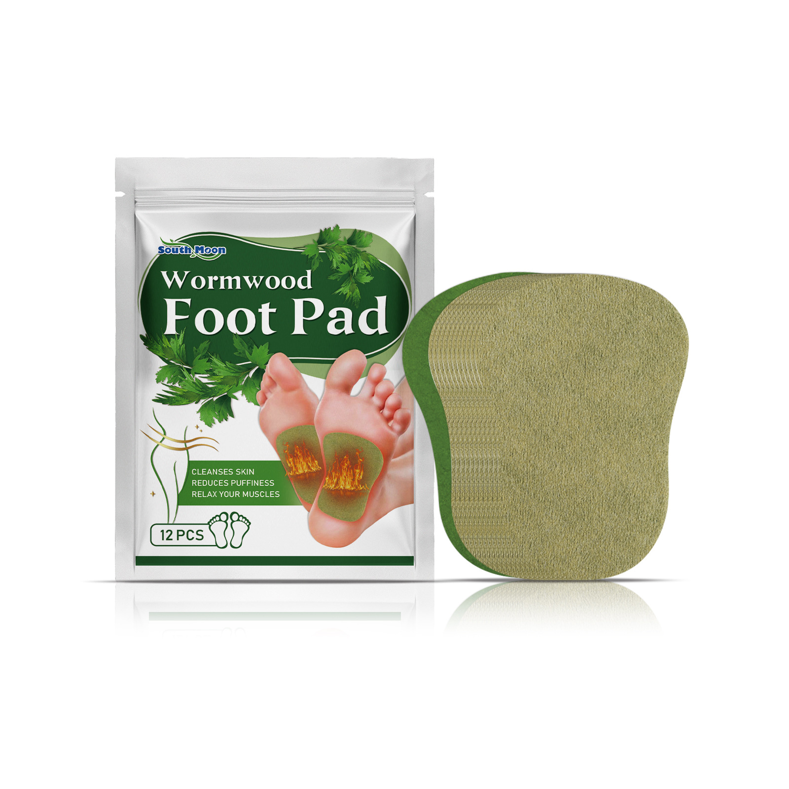 South Moon Mugwort Foot Patches for foot sole dehumidification are exclusively for foreign trade Item Picture