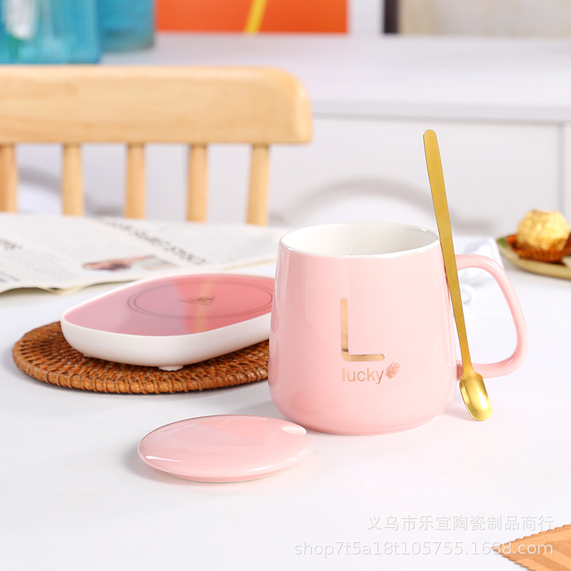Constant Temperature Cup 55 Degrees Warm Cup Handle Gift Box Ceramic Coaster Business Mug Activity Logo Accompanying Hand Gift Specification drawing
