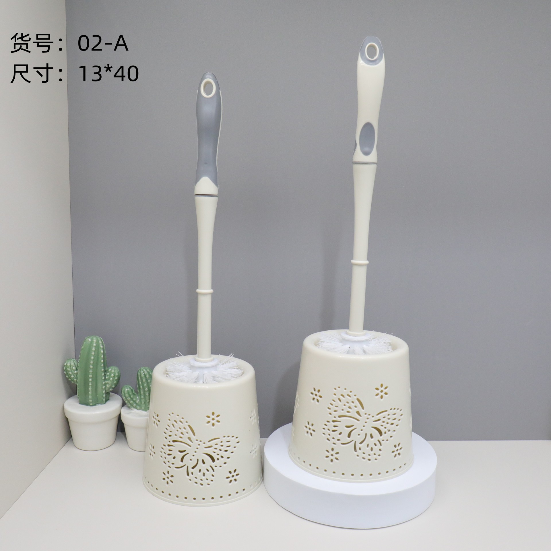 卫生间马桶刷强力圆头无死角厕所清洁刷子蹲便器清洁不锈钢马桶刷XY