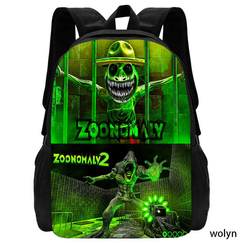 畸形动物园Zoonomaly游戏周边动漫双肩背包跨镜外贸款学生书包