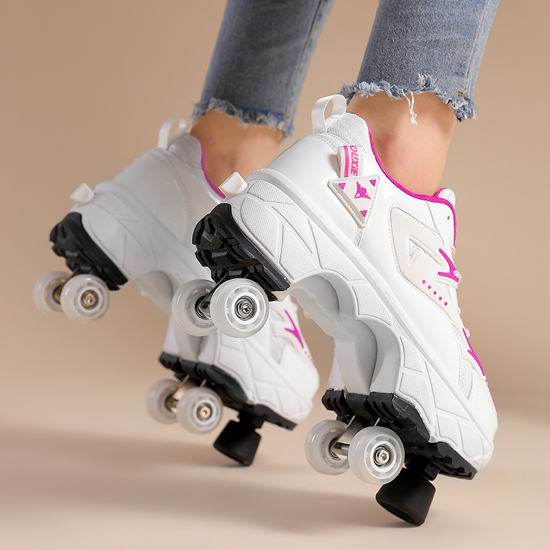 Elmog New Walking Shoes Four Wheels Roller Shoes Boys Children's Shoes With Wheels Skates For Girls Application Scenario