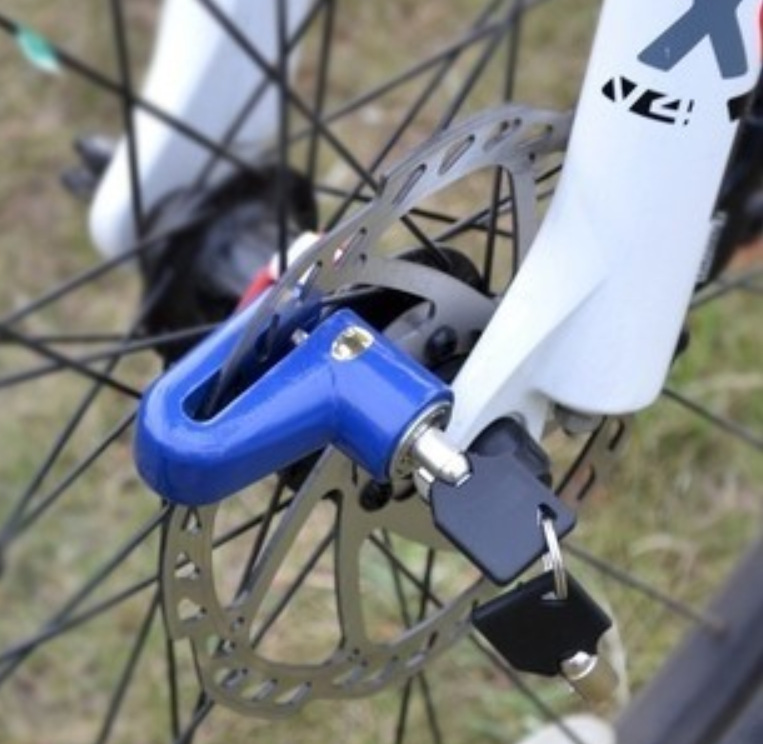 Bicycle disc brake lock