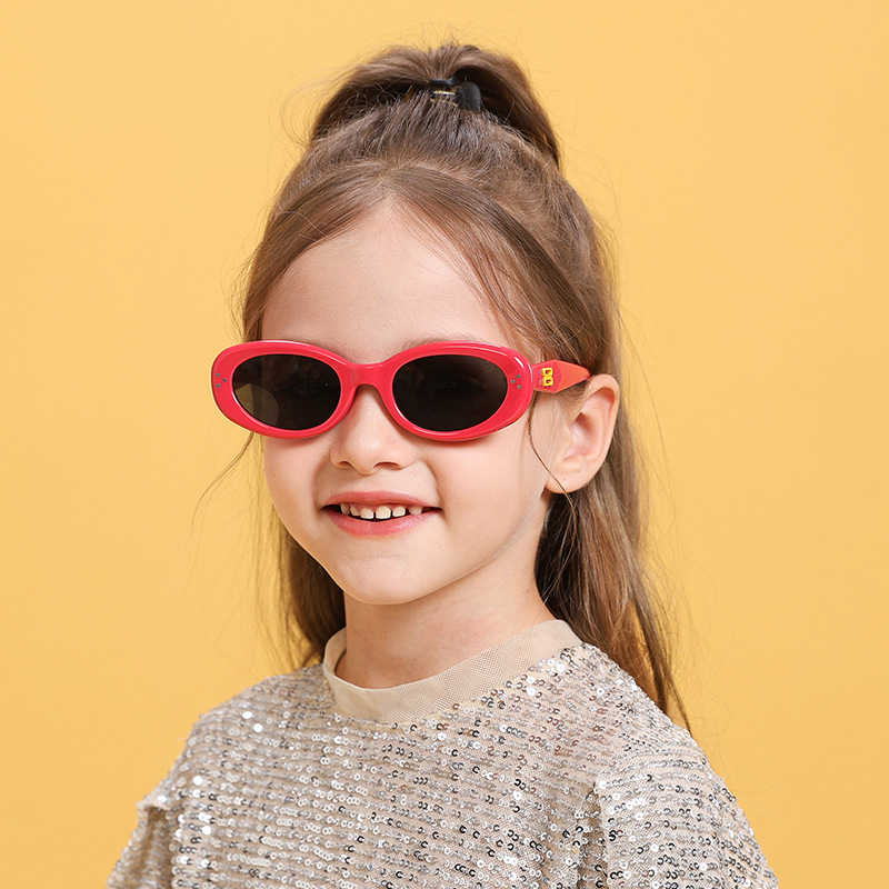 2024 New Children's Sunglasses Cute Glasses Polarizing Primary School Sunglasses Sunshade Mirror 7-130 details Picture