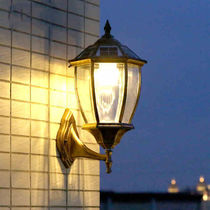 Bright outdoor wall light courtyard light European wall light Outdoor light curved hexagonal wall light corridor balcony light door light