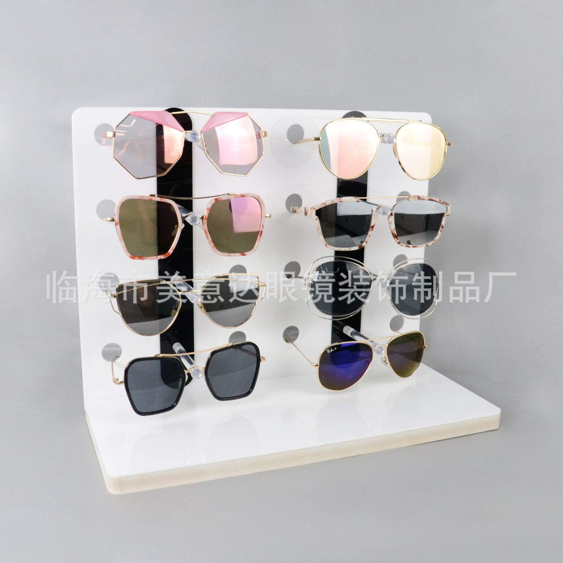 8副亚克力眼镜展示架太阳眼镜陈列道具眼镜陈列架详情图2