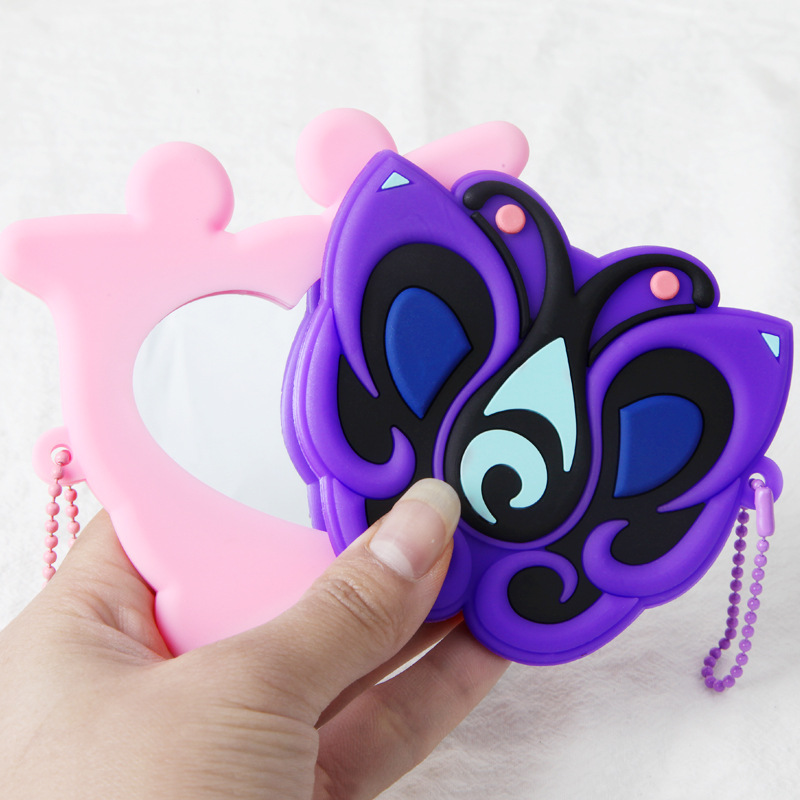 巴拉拉小魔仙镜子 创意手持便携式化妆镜包包口袋补妆小镜子定-制