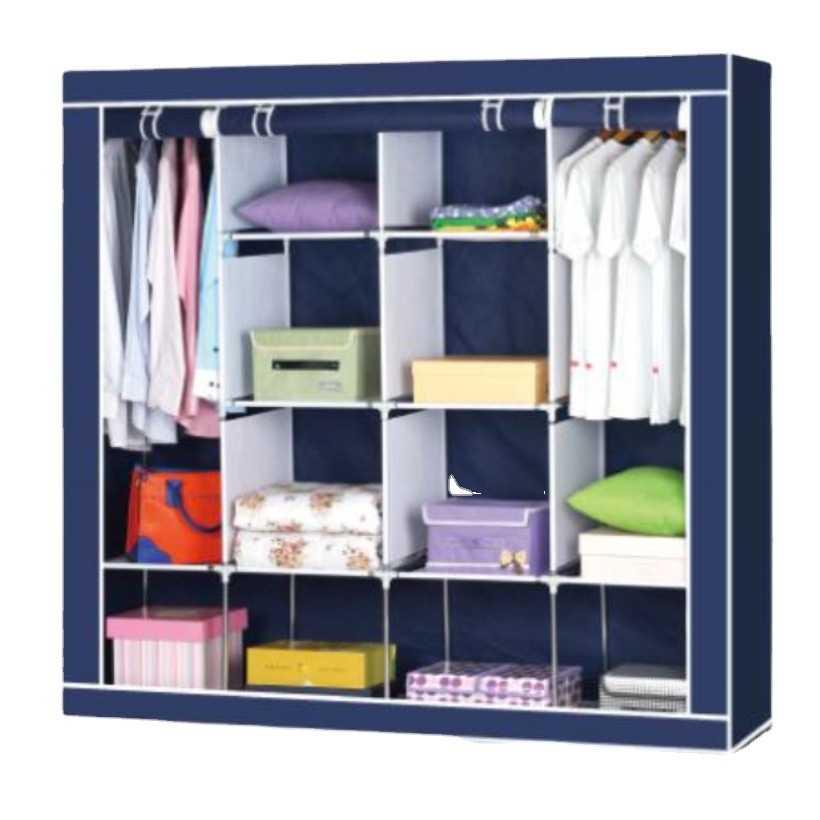 New Super Large Capacity Non-Woven Wardrobe Foreign Trade Folding Wardrobe Simple Storage Dustproof Wardrobe Application Scenario