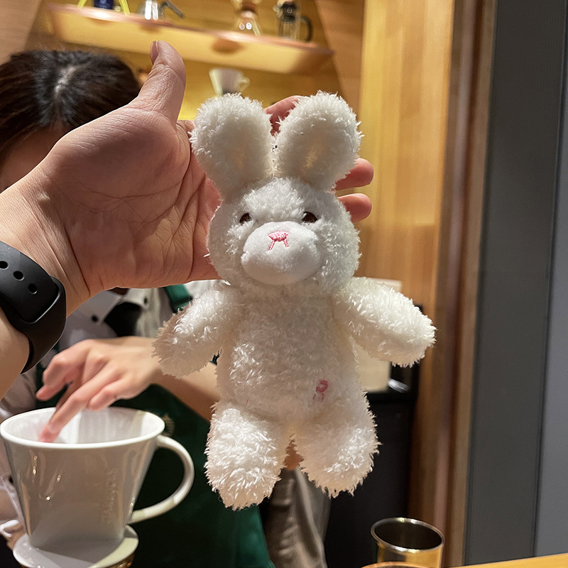 Cute little rabbit plush pendant, schoolbag doll, pendant, keychain, decorative claw machine doll Specification image