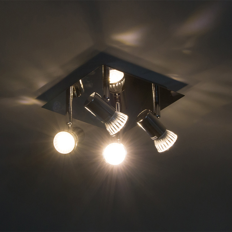Chuangyu clothing Spotlight, LED track light, one-piece consignment for living room and bedroom, push-button switch, cross-border batch delivery Specification image