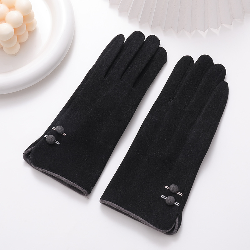 New Finger Gloves Plus Wool Thick Warm Gloves Windproof Ski Riding Gloves Outdoor Touch Screen Gloves Application Scenario