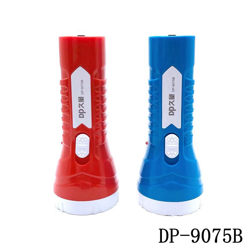 Long rechargeable led flashlight Household plastic small electric flashlight outdoor lighting Specification drawing