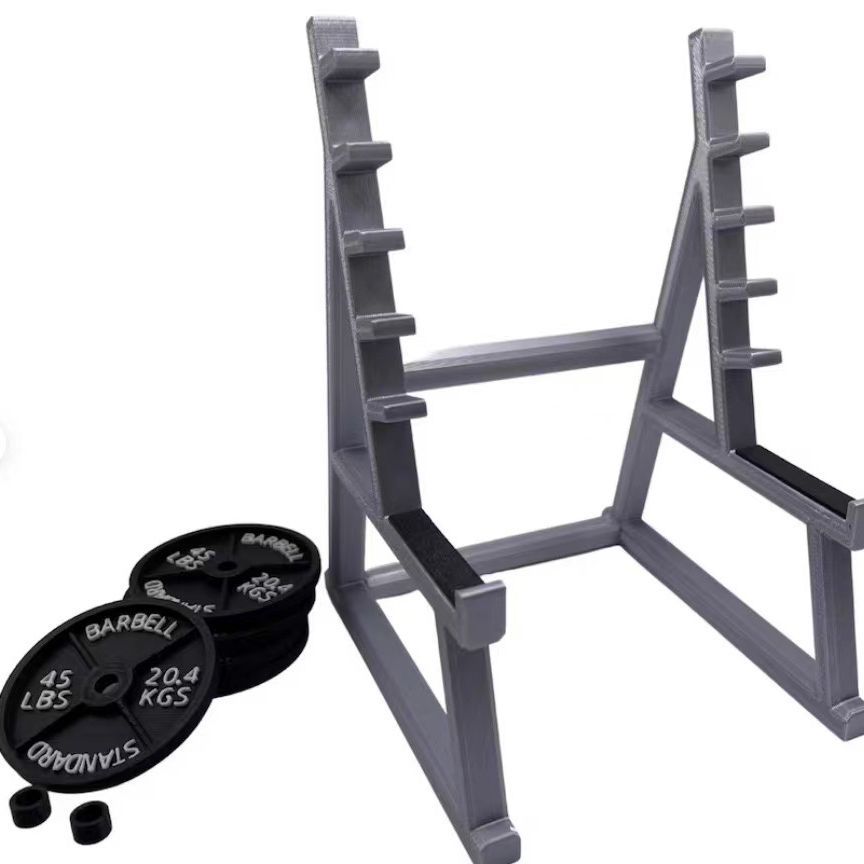 Squat Rack Pen Holder 健身房举重杠铃笔架跨境个性深蹲办公支架
