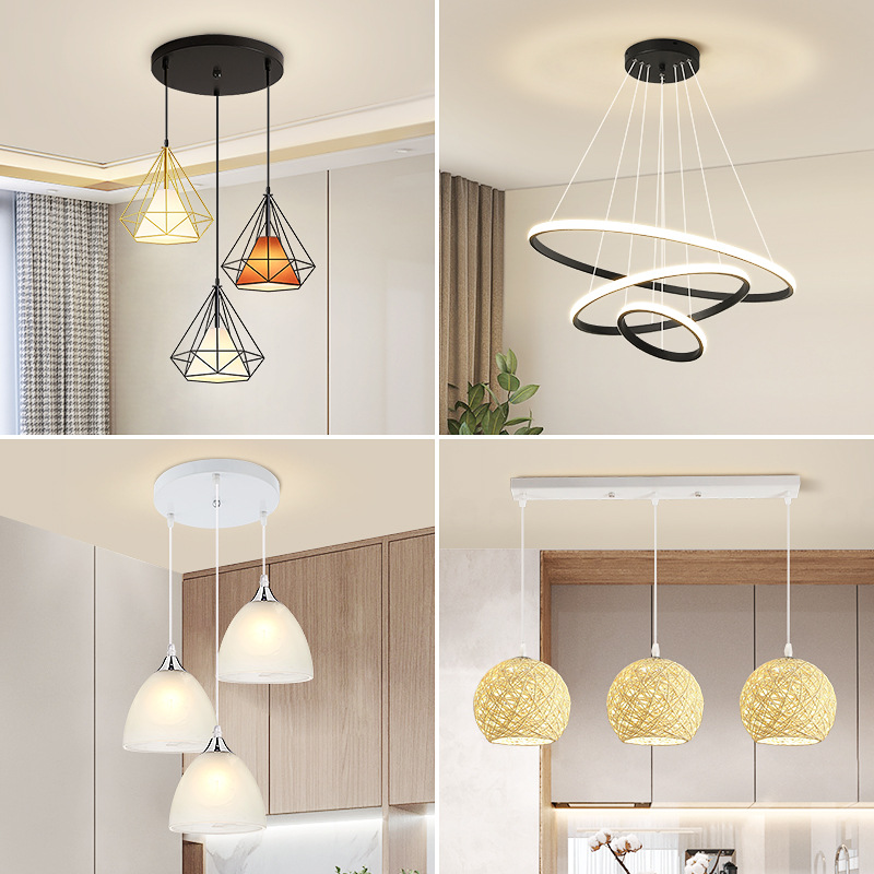 Home dining room ceiling lighting fixtures, modern, simple and elegant dining room, living room, master bedroom ceiling lighting fixtures, Zhongshan 2023 new style full figure