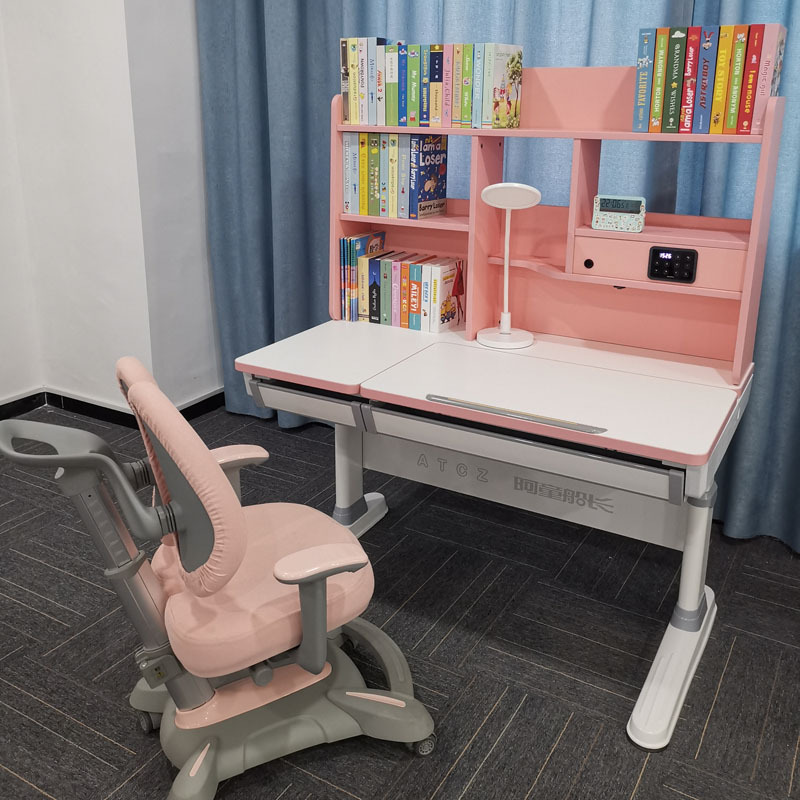 阿童船长AI机器人学习桌小学生书桌写字桌家用可升降桌子桌椅套装详情图2
