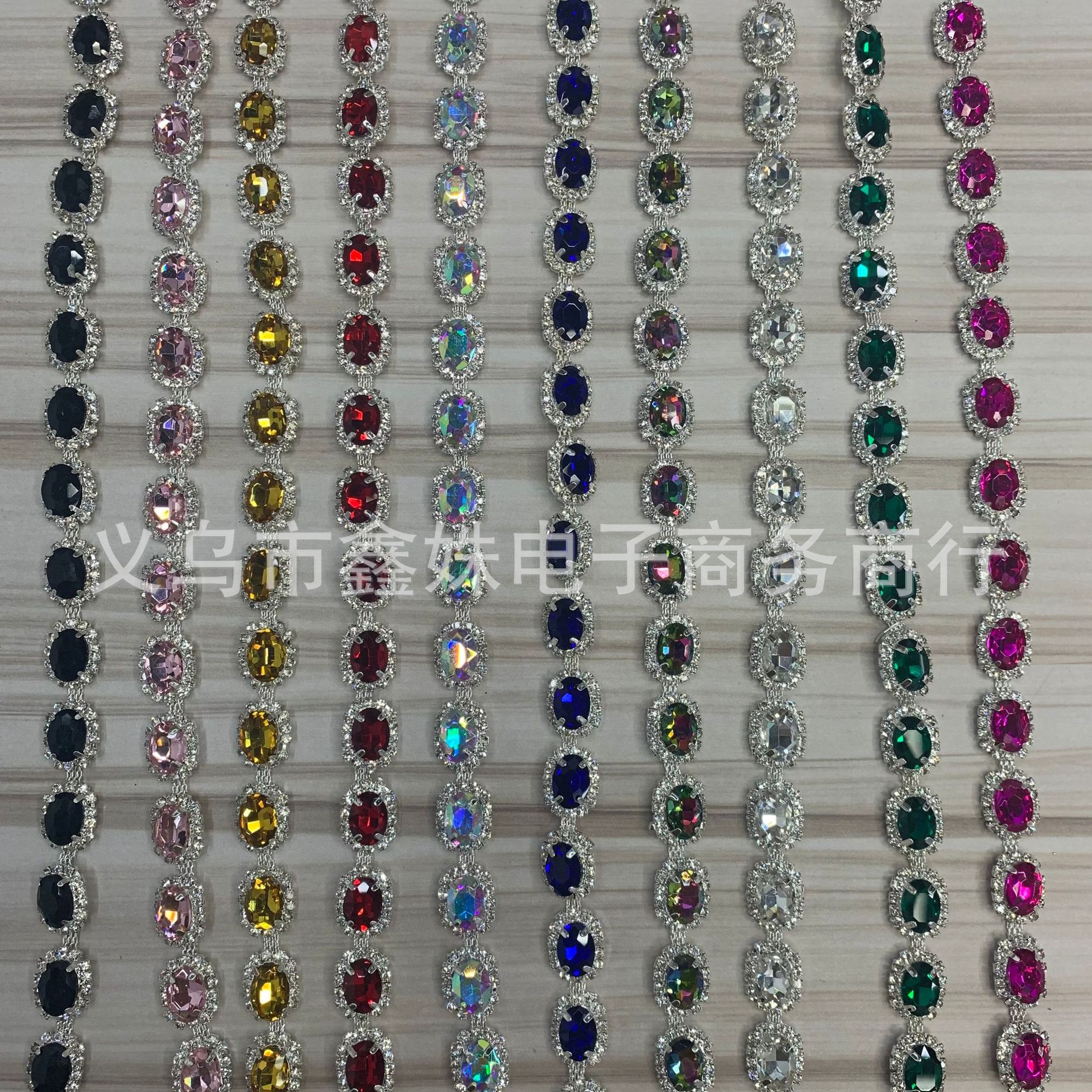 Color taladro cadena cabezal aro accesorios para el cabello accesorios decorativos ropa accesorios Specification image