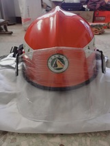 森林消防头盔铝箔披肩森林阻燃防火扑火头盔半盔式消防头盔