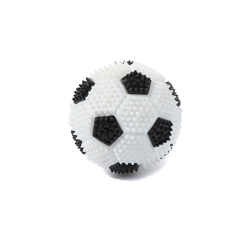 亚马逊爆款闪光小足球造型 儿童感统训练益智玩具发光弹力球批发