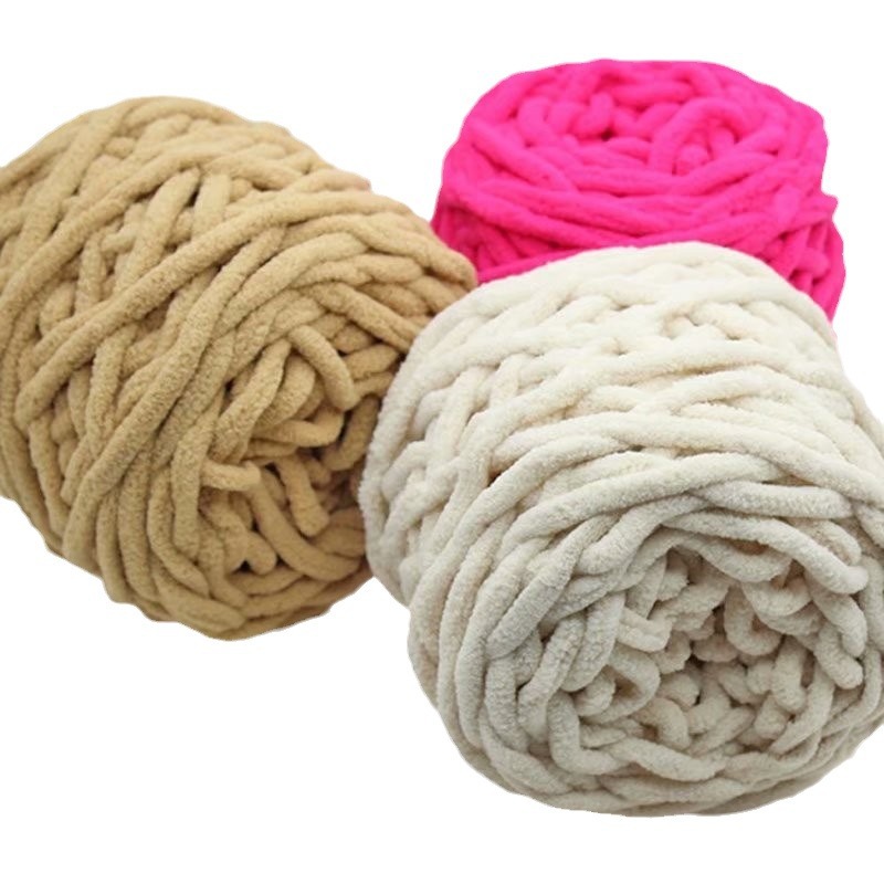 Wool knitting ice strip thread, thick wool thread, diy hand-knitted scarf, wool ball, crochet hook, slipper thread, soft Item Picture