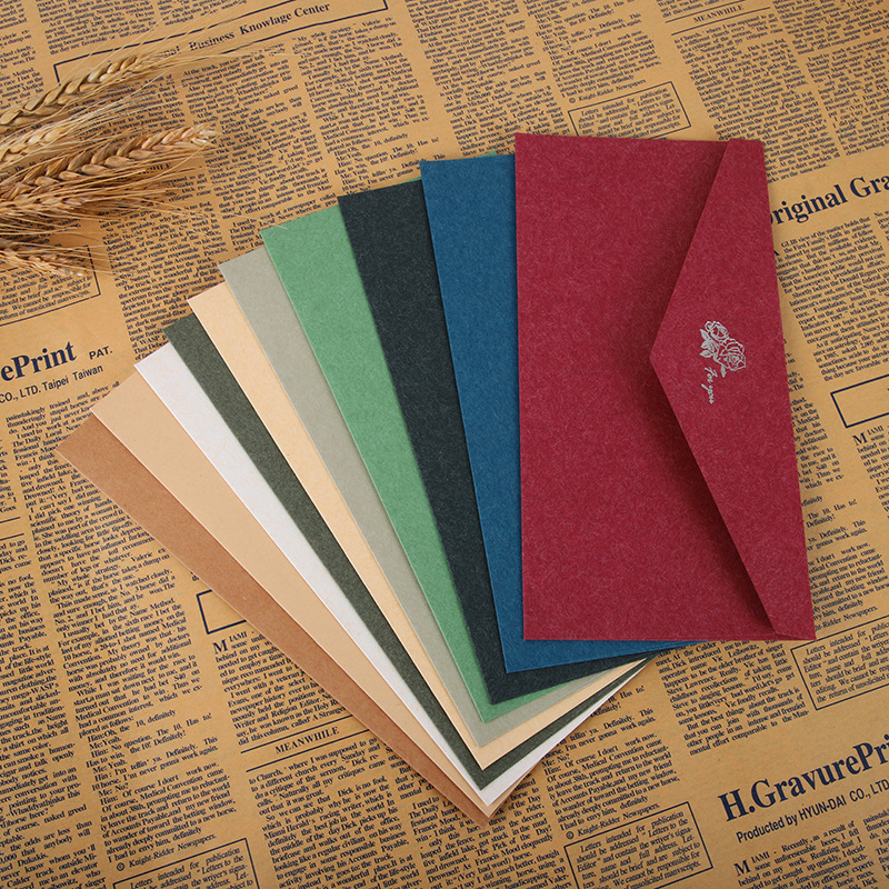 Simple And Complex Ancient Envelope Letter Paper Set European Ins Girl Simple Flame Romantic Hot Stamping Exquisite Small High-End Application Scenario