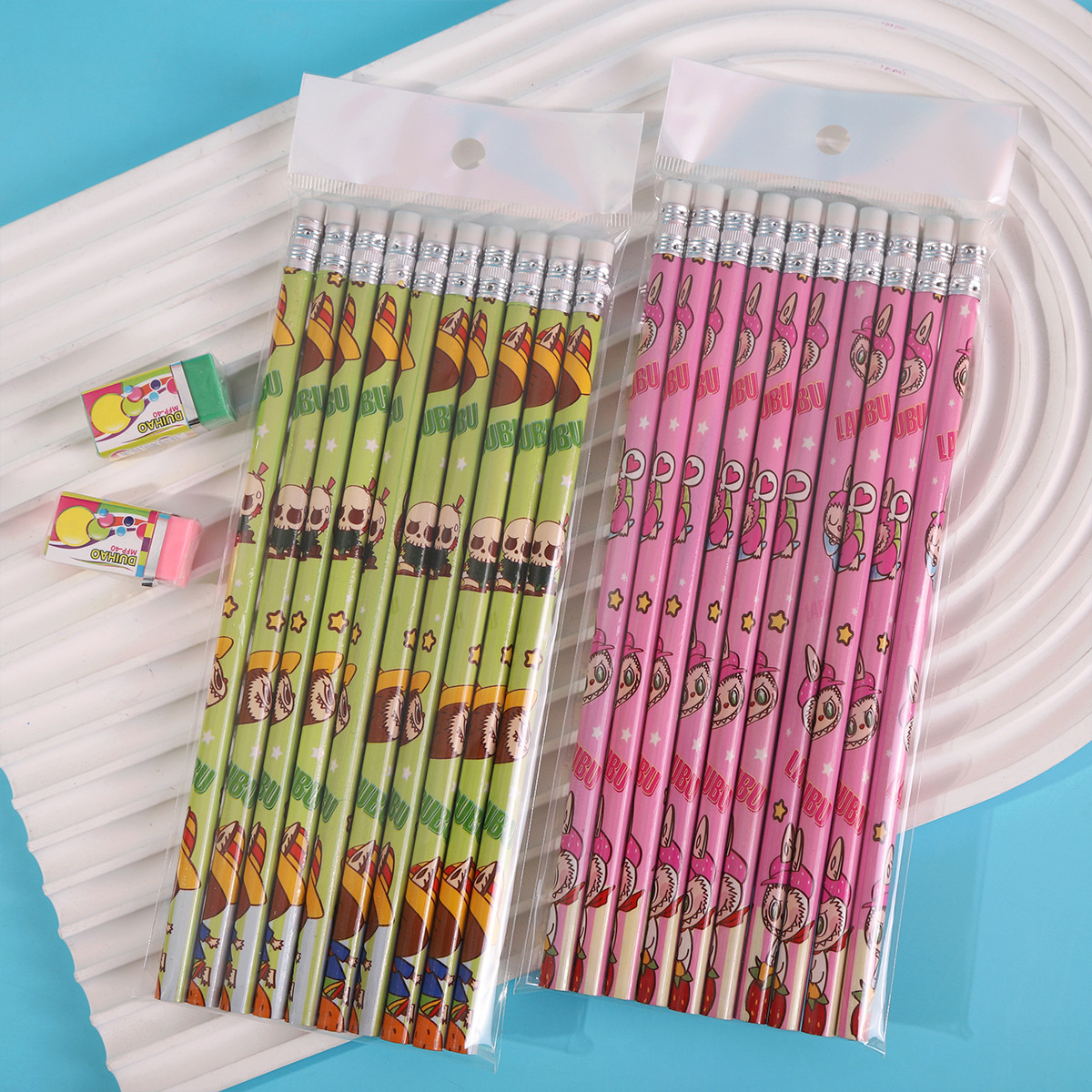 Benbelle pencils 10-piece box set, cute cartoon student reward gift stationery, children's hb pencils wholesale Specification image