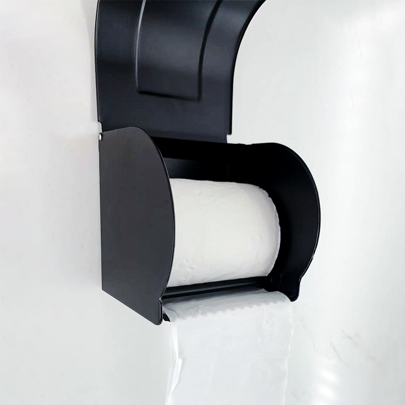 Bathroom toilet paper box, stainless steel roll paper rack, household bathroom tissue paper rack, hotel project toilet paper rack, storage rack Application Scenario