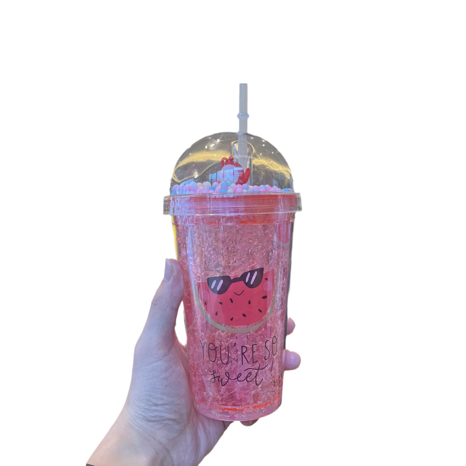 水杯/杯子/水杯儿童夏季可爱/杯子儿童夏季可爱/大肚水杯3.5升白底实物图