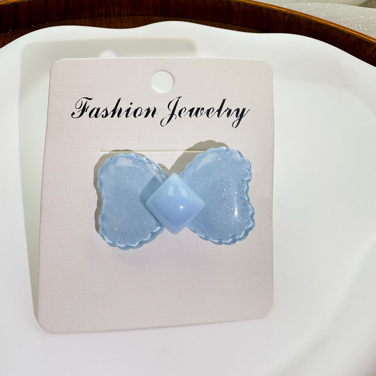 Dopamine Summer colorful ice-transparent bow square hair clips, fresh and sweet, girlish bangs side clips pic 12