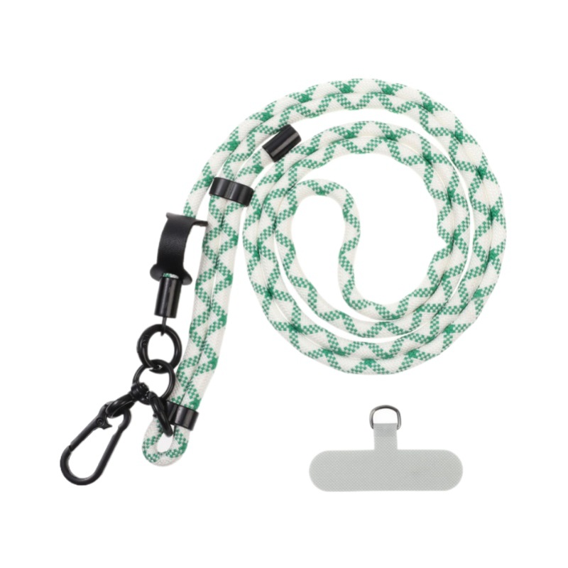 Amazon Selling Colorful Acrylic Diamond Multi-Functional Crossbody Can Be Back Hanging Neck Mobile Phone Rope With Double Buckle Universal Outdoor Item Picture