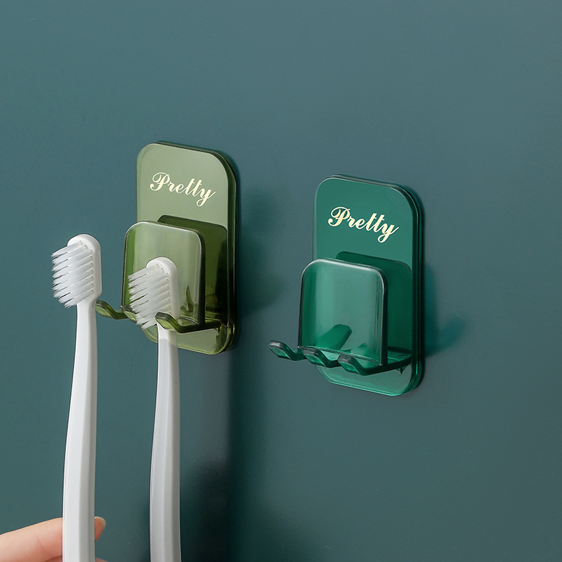 Douyin's best-selling bathroom toothbrush rack and mouthwash cup set, wall-mounted toothbrush storage rack and cup holder Specification image