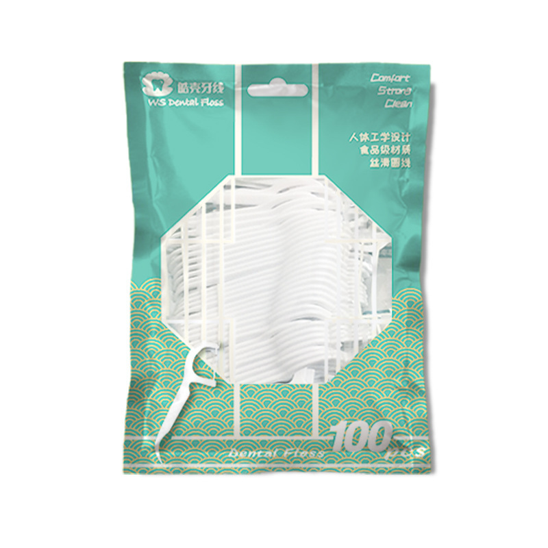 High-molecular dental floss picks, portable oral floss removers, floss picks, bow-shaped household dental floss boxes Item Picture
