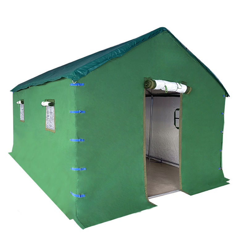 Outdoor tent 5-8 Oxford cloth rainproof construction project double-layer cotton tent windproof and rainproof outdoor tent Item Picture