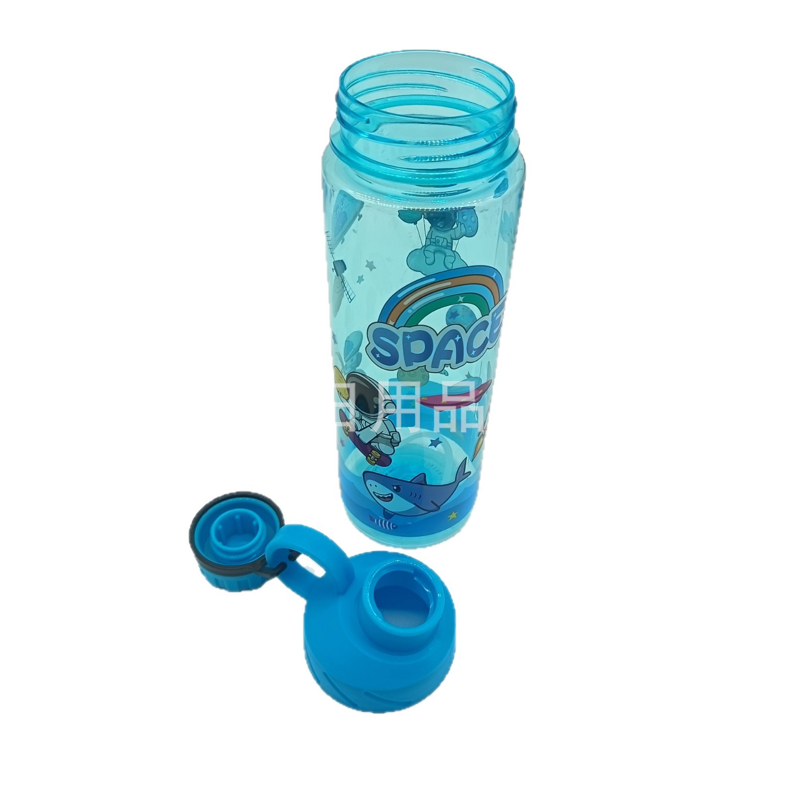 Cross-border best-selling summer space cup, direct drinking cup with screw cap, men's and women's drinking cup, high appearance level, portable sports water bottle Item Picture
