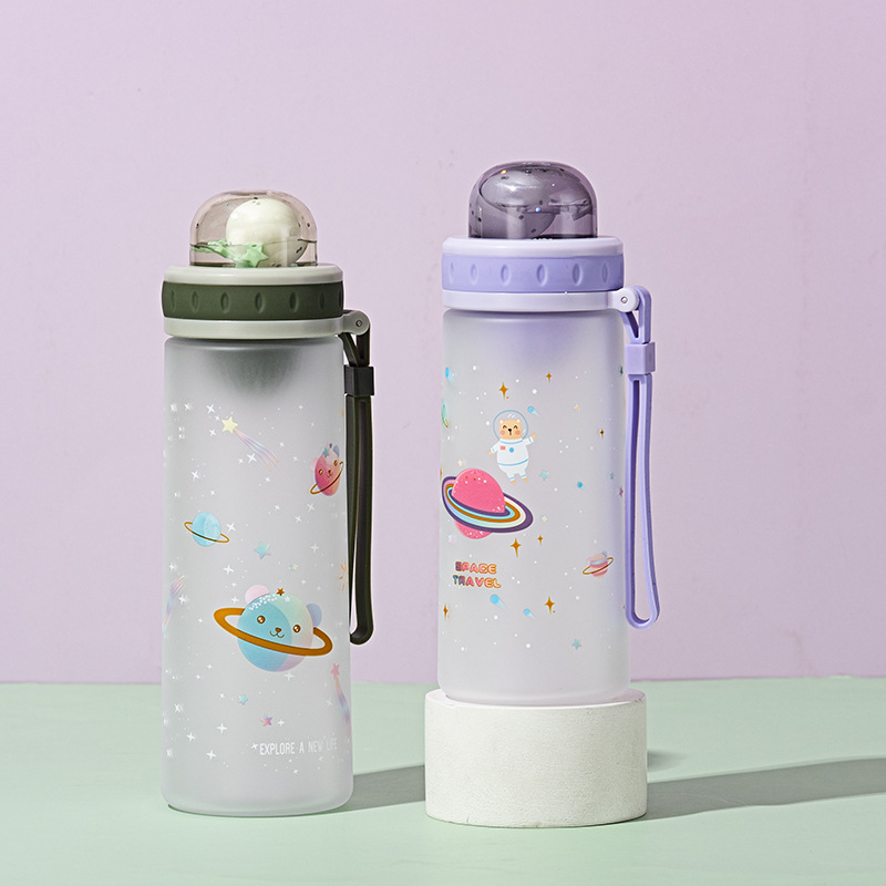 Eben Astronaut Space Cup Gradient Color High Appearance Level Large Capacity Universal Simple Portable Straight Drink Plastic Cup Specification drawing