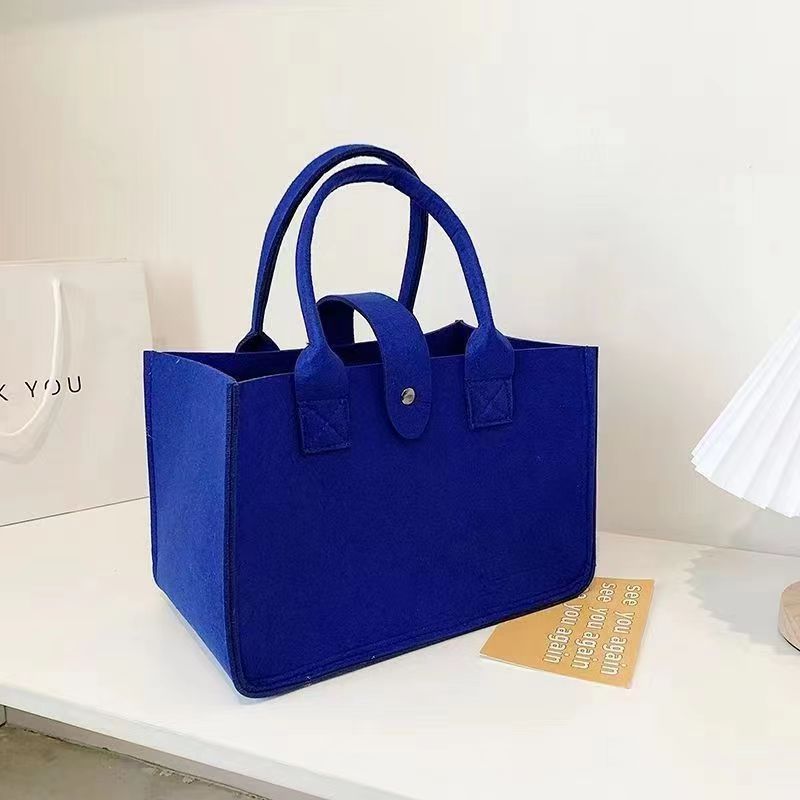 Wholesale cross-border popular felt bags, cartoon felt storage bags, first birthday souvenir gift bags, handbags with logo printing pic 15