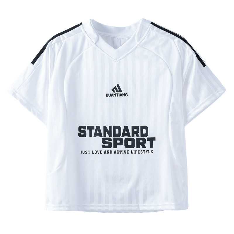 Korean Fan Kwan-song sports short-sleeved T-shirt 2025 New style Children's Boys' summer quick-drying half-sleeved top Item Picture