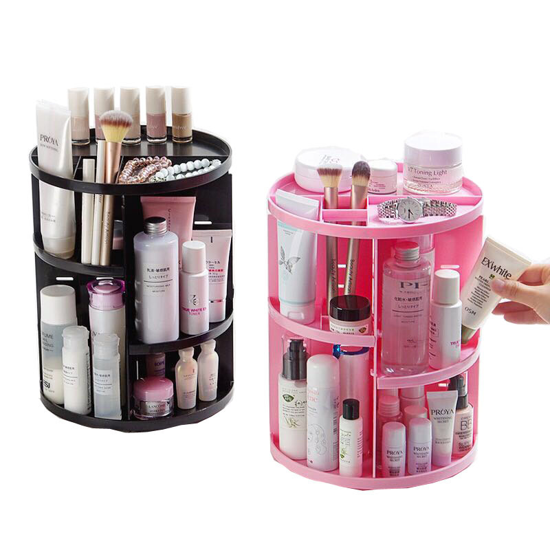 Rotating cosmetics and grooming rack Specification image