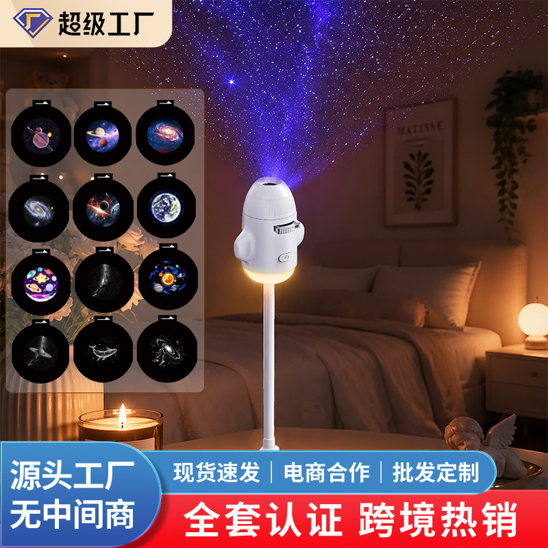 爆款图案投影灯星空灯USB迷你投影仪小夜灯光卧室睡眠星空氛围灯产品图