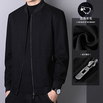 Men's coat Autumn and Winter jacket Men's Business casual coat Fashion middle-aged woolen coat men's high-end warm