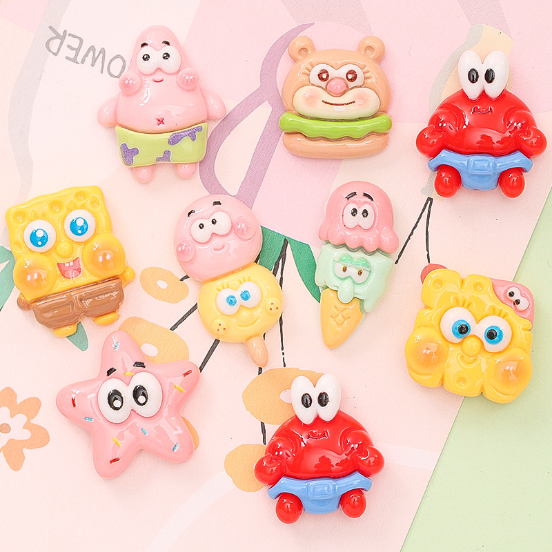 Cardone Sponge Pie Star Cookies Diy Cream Glue Mobile Phone Shell Hair Accessories Water Cup Resin Accessories Wholesale