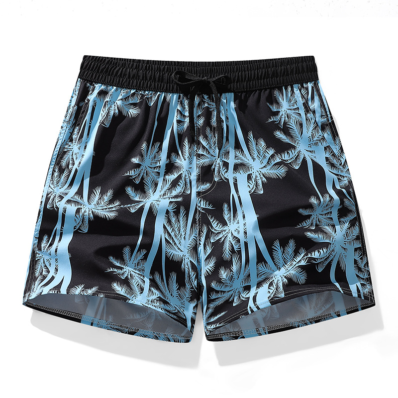 Cross-border printed shorts, couple beach pants, men's quick-drying loose European-sized casual shorts, seaside vacation men's underpants Item Picture